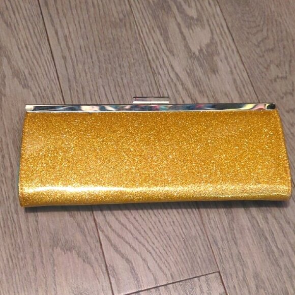 Gold Glitter Clutch - Great Condition - Picture 1 of 5